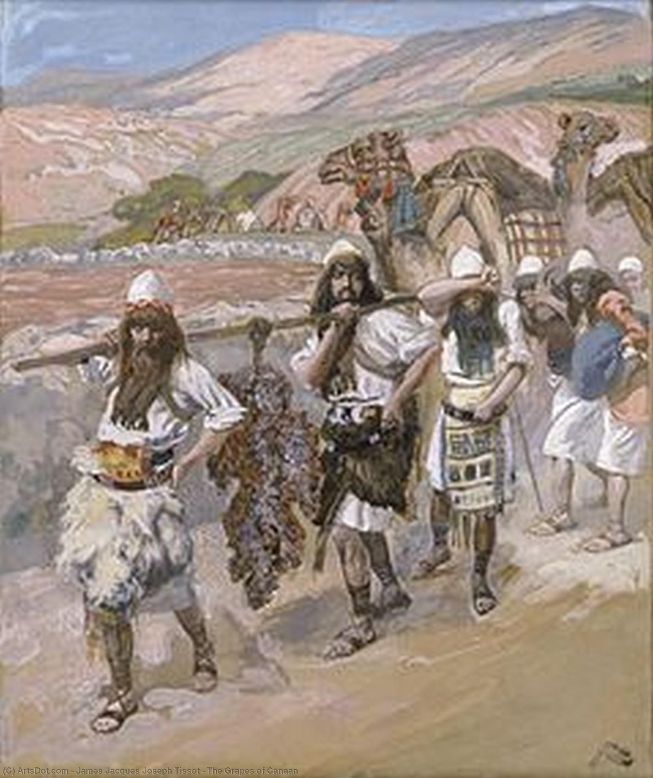 Wikioo.org - สารานุกรมวิจิตรศิลป์ - จิตรกรรม James Jacques Joseph Tissot - The Grapes of Canaan