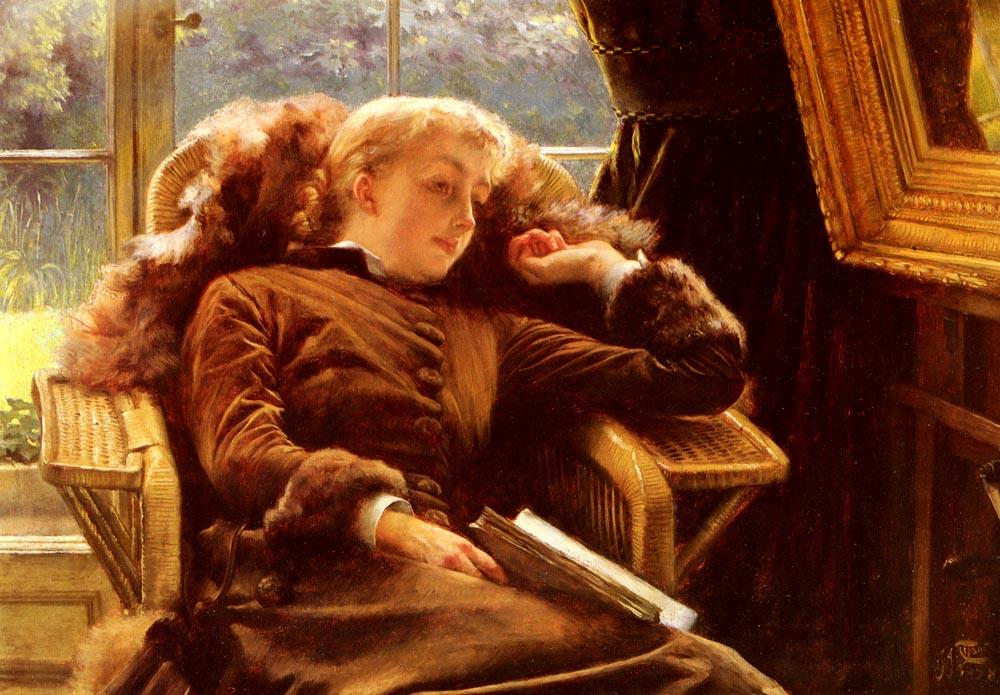 Wikioo.org - The Encyclopedia of Fine Arts - Painting, Artwork by James Jacques Joseph Tissot - Kathleen Newton in an Armchair