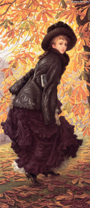 WikiOO.org - Encyclopedia of Fine Arts - Maleri, Artwork James Jacques Joseph Tissot - October