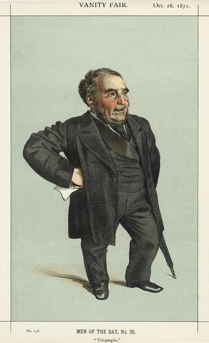 Wikioo.org - The Encyclopedia of Fine Arts - Painting, Artwork by James Jacques Joseph Tissot - Caricature of John Pender