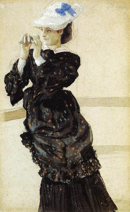 Wikioo.org - สารานุกรมวิจิตรศิลป์ - จิตรกรรม James Jacques Joseph Tissot - The Captain's Daughter