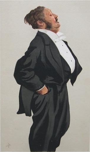 Wikioo.org - The Encyclopedia of Fine Arts - Painting, Artwork by James Jacques Joseph Tissot - Caricature of Mr Lionel Lawson