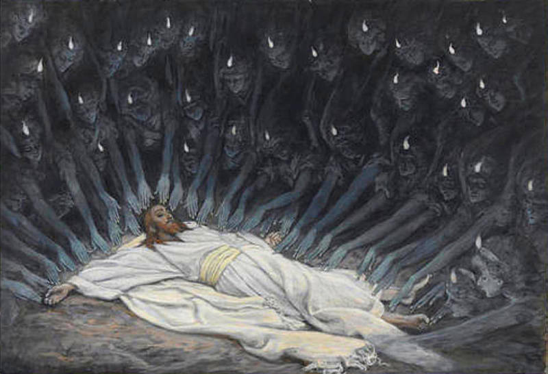 Wikioo.org - The Encyclopedia of Fine Arts - Painting, Artwork by James Jacques Joseph Tissot - Jesus Ministered to by Angels
