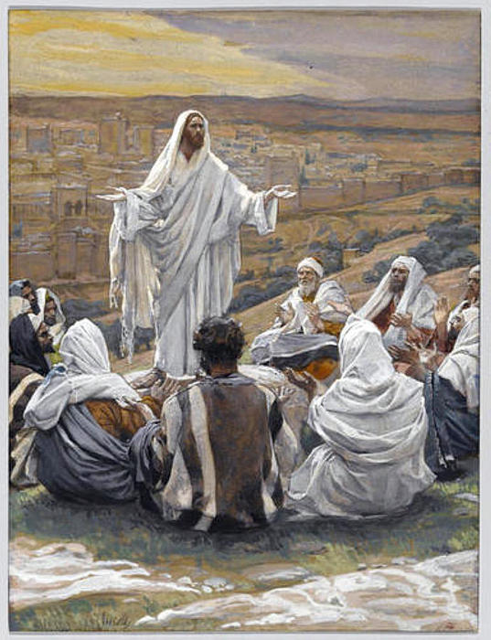 WikiOO.org - אנציקלופדיה לאמנויות יפות - ציור, יצירות אמנות James Jacques Joseph Tissot - The Lord's Prayer
