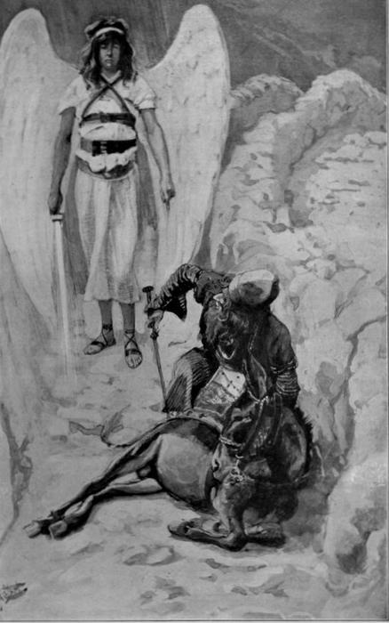 Wikioo.org - สารานุกรมวิจิตรศิลป์ - จิตรกรรม James Jacques Joseph Tissot - Balaam and the Ass, as in Numbers