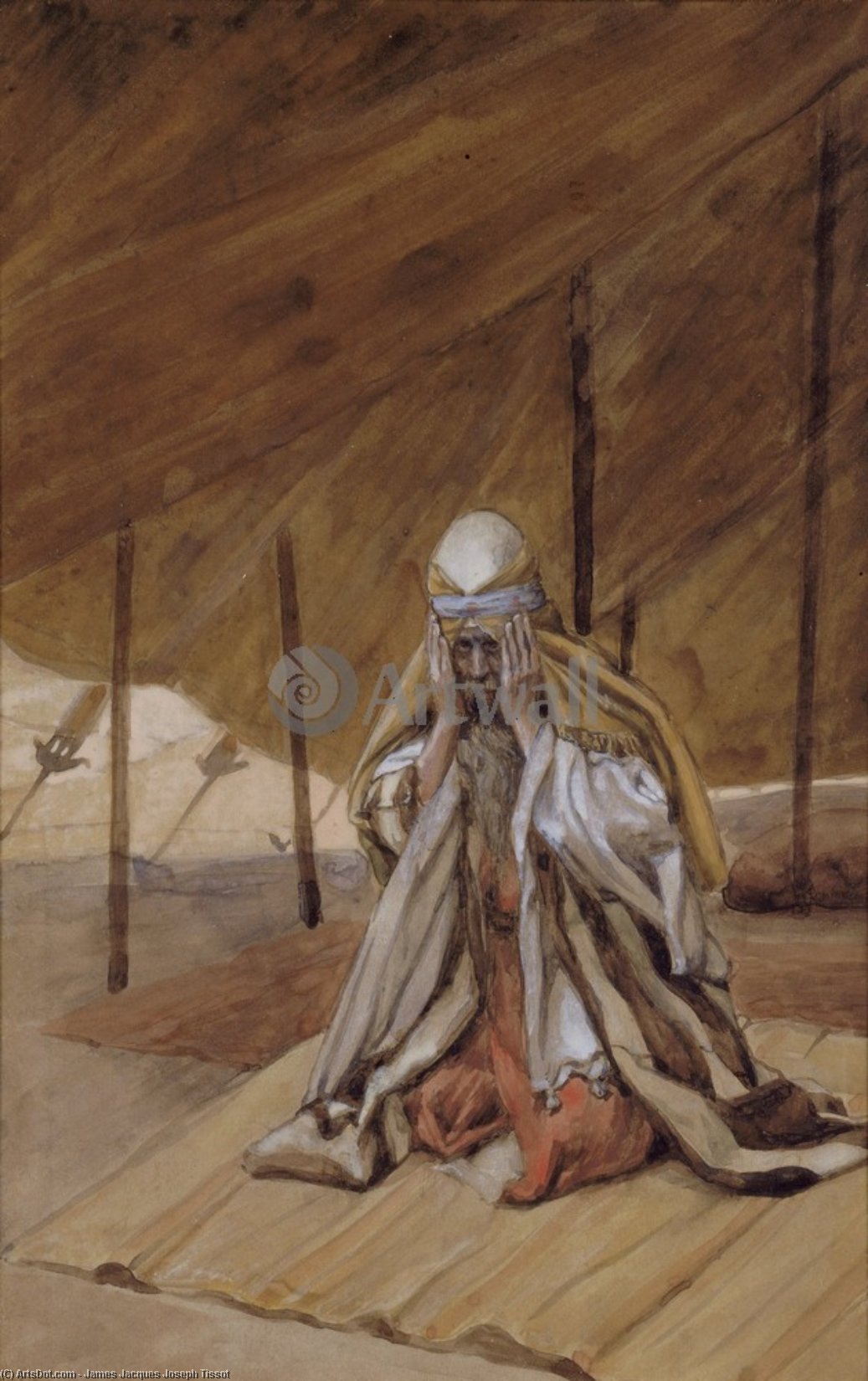 Wikioo.org - The Encyclopedia of Fine Arts - Painting, Artwork by James Jacques Joseph Tissot - God Renews His Promises to Abraham