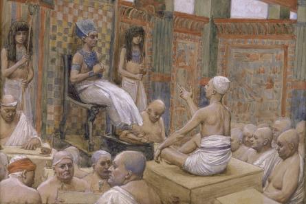 WikiOO.org - Enciklopedija likovnih umjetnosti - Slikarstvo, umjetnička djela James Jacques Joseph Tissot - Joseph Interprets Pharaoh's Dream