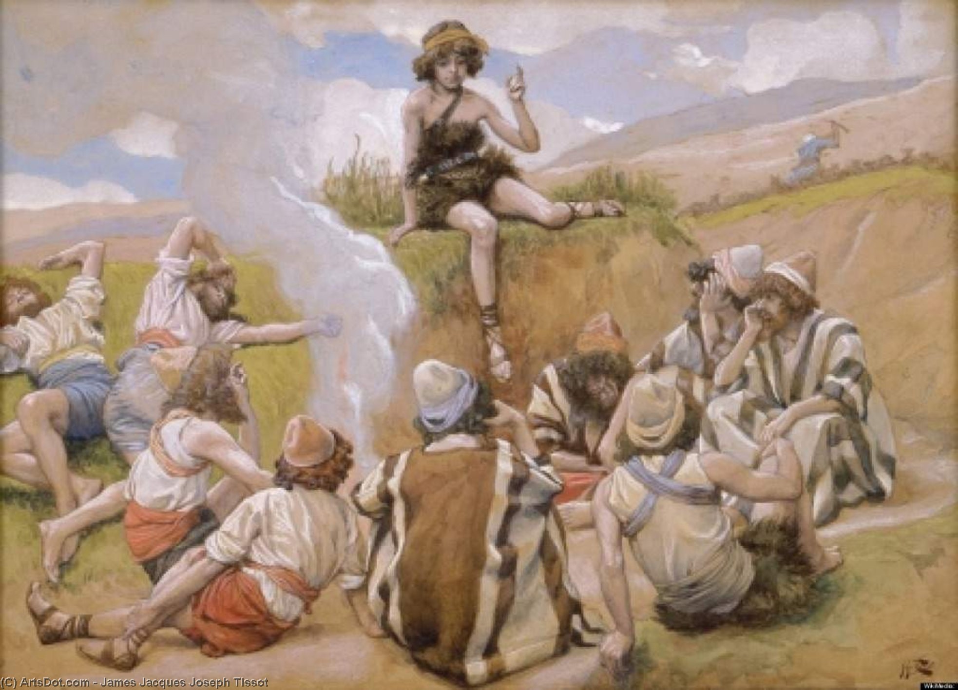 Wikioo.org - Bách khoa toàn thư về mỹ thuật - Vẽ tranh, Tác phẩm nghệ thuật James Jacques Joseph Tissot - Joseph Reveals His Dream to His Brethren