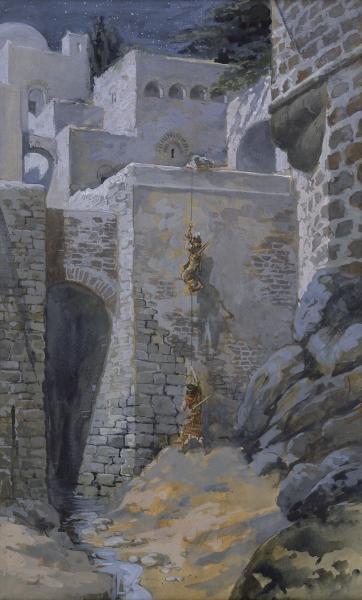 WikiOO.org - Encyclopedia of Fine Arts - Lukisan, Artwork James Jacques Joseph Tissot - The Flight of the Spies
