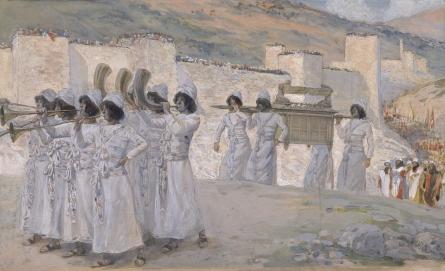 WikiOO.org - אנציקלופדיה לאמנויות יפות - ציור, יצירות אמנות James Jacques Joseph Tissot - The Seven Trumpets of Jericho