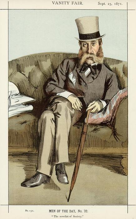 Wikioo.org - The Encyclopedia of Fine Arts - Painting, Artwork by James Jacques Joseph Tissot - Caricature of George Whyte Melville
