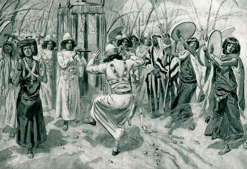 Wikioo.org - สารานุกรมวิจิตรศิลป์ - จิตรกรรม James Jacques Joseph Tissot - David danced before the Lord with all his might