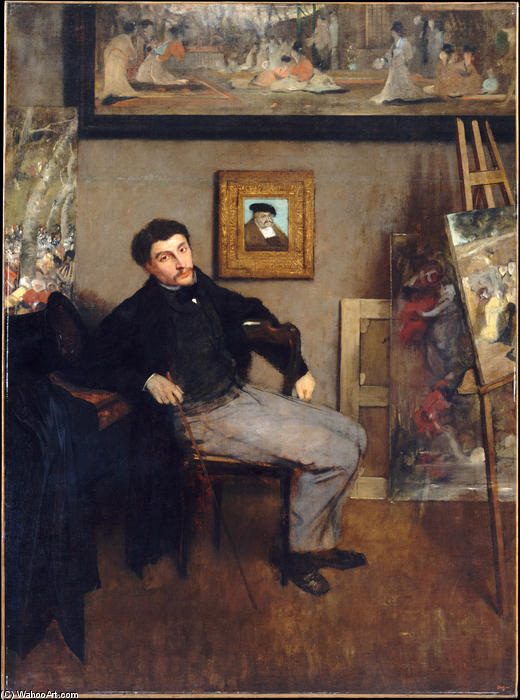 Wikioo.org - Bách khoa toàn thư về mỹ thuật - Vẽ tranh, Tác phẩm nghệ thuật James Jacques Joseph Tissot - Portrait of James Tissot