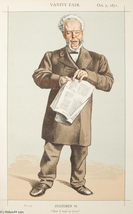 Wikioo.org - The Encyclopedia of Fine Arts - Painting, Artwork by James Jacques Joseph Tissot - Statesmen No.940 Caricature of Alderman Andrew Lusk M.P.