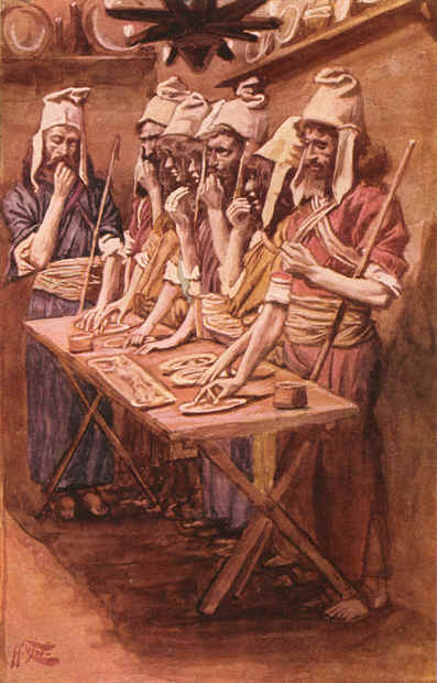 Wikioo.org - Encyklopedia Sztuk Pięknych - Malarstwo, Grafika James Jacques Joseph Tissot - The Jews Passover