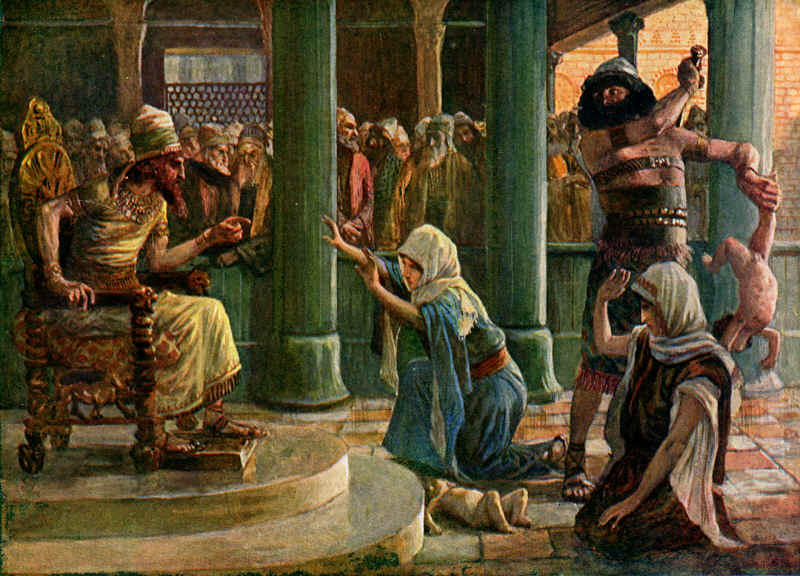 Wikioo.org - The Encyclopedia of Fine Arts - Painting, Artwork by James Jacques Joseph Tissot - The Wisdom of Solomon