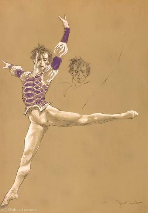 WikiOO.org - Encyclopedia of Fine Arts - Maalaus, taideteos Jamie Wyeth - Rudolf Nureyev