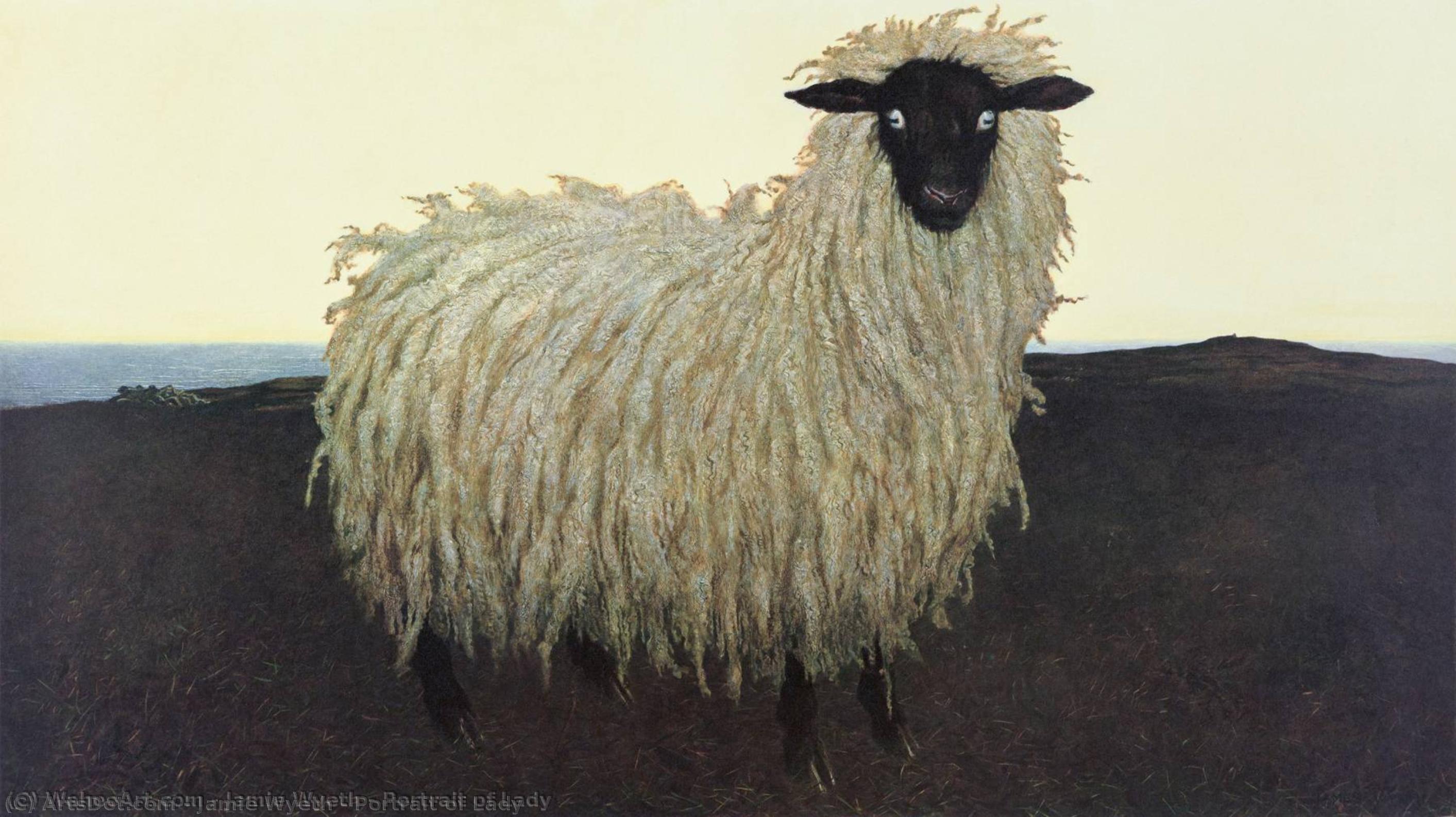 WikiOO.org - Енциклопедия за изящни изкуства - Живопис, Произведения на изкуството Jamie Wyeth - Portrait of Lady