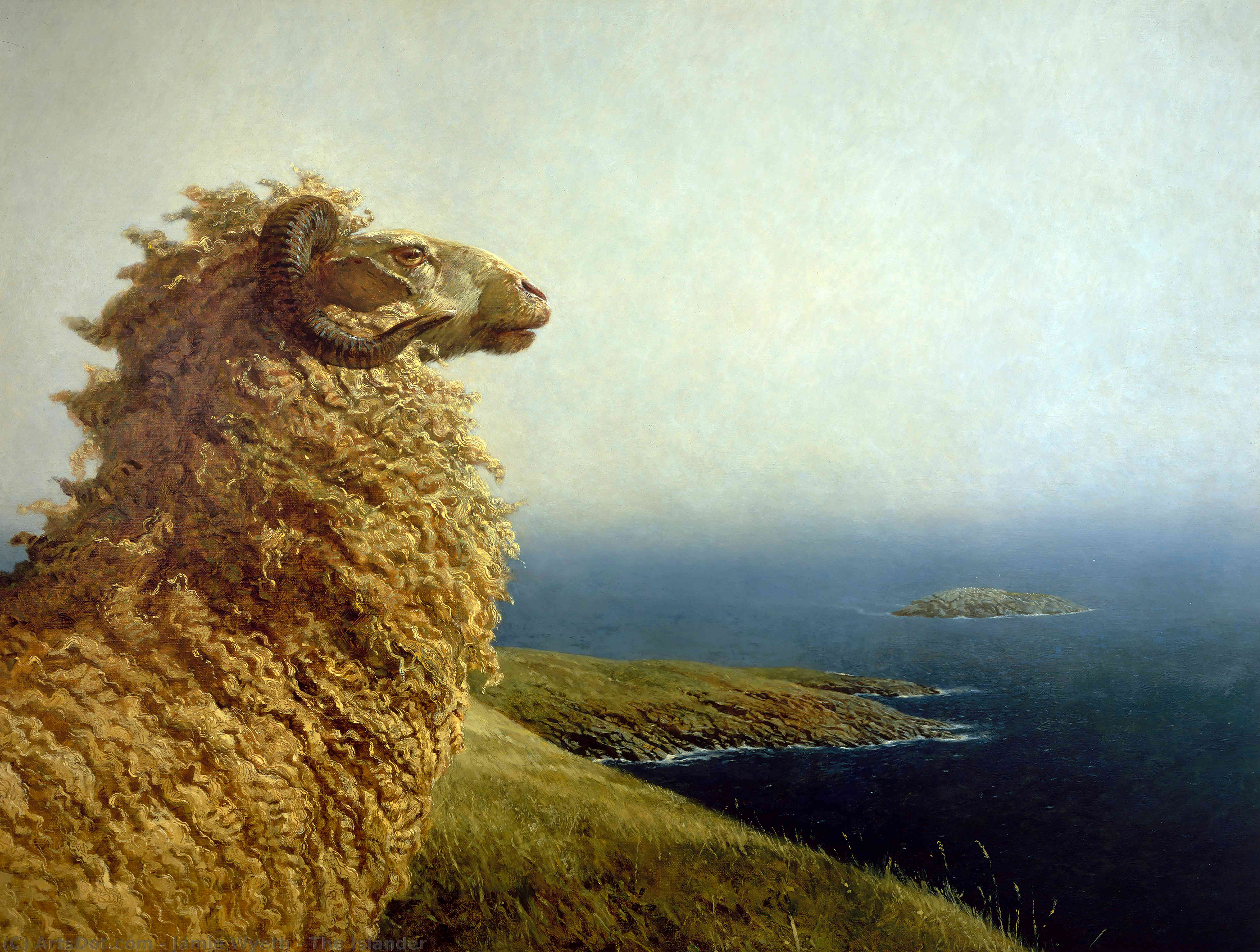 WikiOO.org - Enciclopédia das Belas Artes - Pintura, Arte por Jamie Wyeth - The Islander