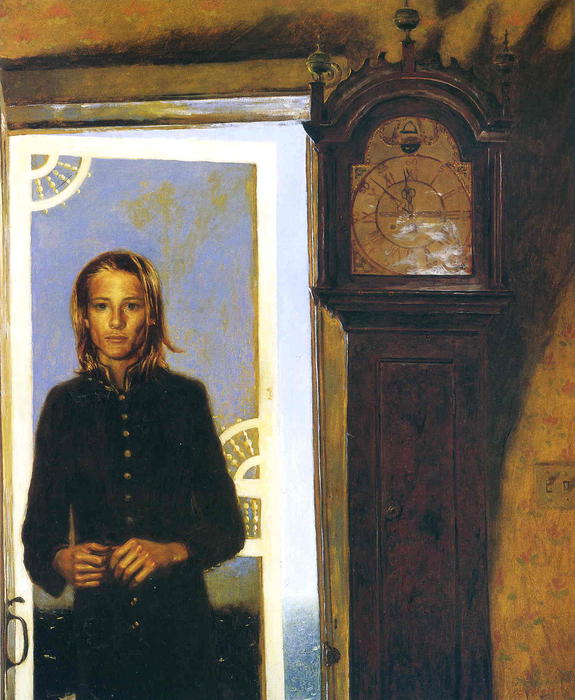Wikioo.org - The Encyclopedia of Fine Arts - Painting, Artwork by Jamie Wyeth - Screen Door to the Sea