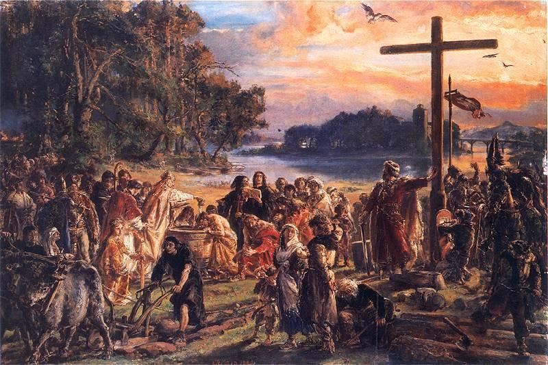 Wikioo.org - The Encyclopedia of Fine Arts - Painting, Artwork by Jan Matejko - Christianization of Poland A D 965