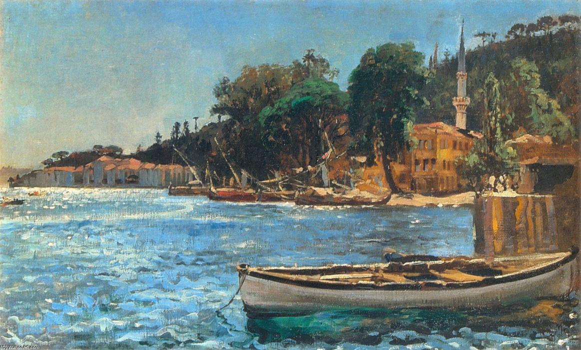 Wikioo.org - The Encyclopedia of Fine Arts - Painting, Artwork by Jan Matejko - View of Bebek near Constantinople