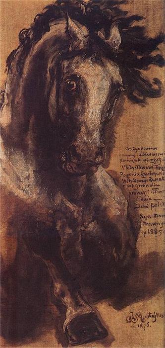 Wikioo.org - The Encyclopedia of Fine Arts - Painting, Artwork by Jan Matejko - Battle of Grunwald (detail)