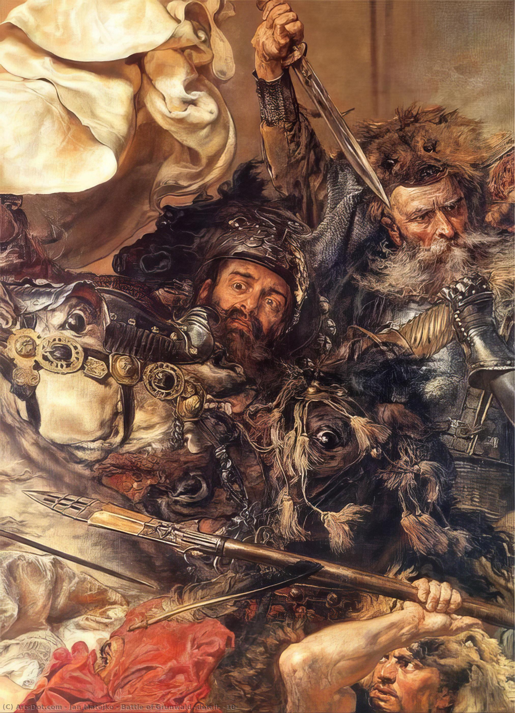 WikiOO.org - Enciclopedia of Fine Arts - Pictura, lucrări de artă Jan Matejko - Battle of Grunwald (detail) (10)