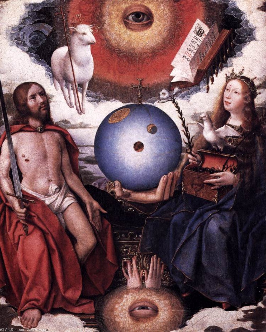 WikiOO.org - 百科事典 - 絵画、アートワーク Jan Provoost - の寓意 キリスト教