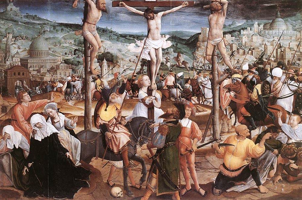 Wikioo.org - The Encyclopedia of Fine Arts - Painting, Artwork by Jan Provoost - Crucifixion