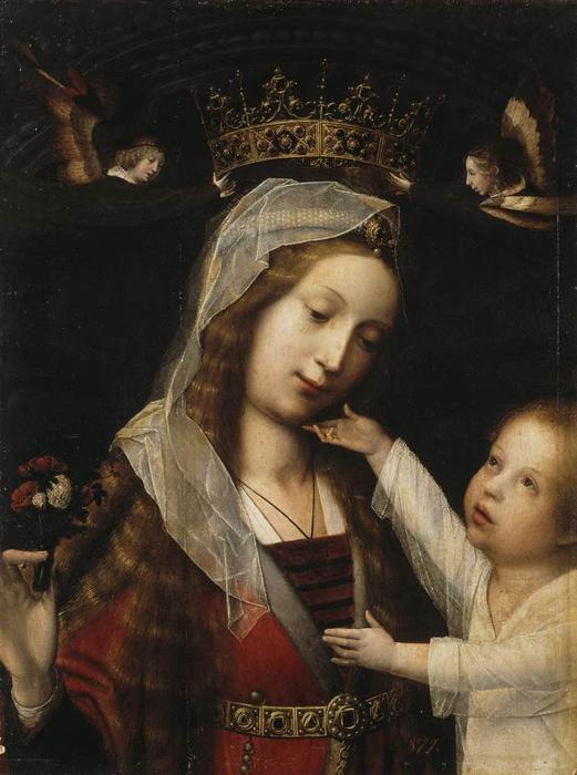 Wikioo.org - The Encyclopedia of Fine Arts - Painting, Artwork by Jan Provoost - Virgin and Child