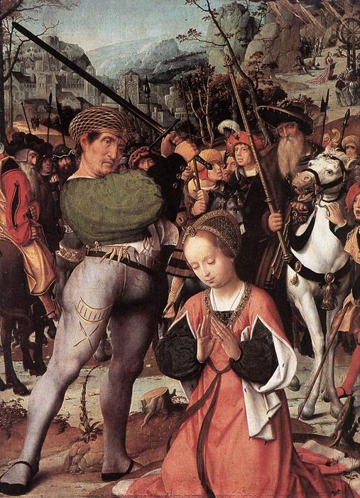 Wikioo.org – L'Encyclopédie des Beaux Arts - Peinture, Oeuvre de Jan Provoost - le martyre des r . Catherine