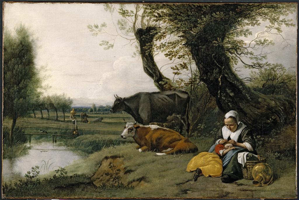 Wikioo.org - The Encyclopedia of Fine Arts - Painting, Artwork by Jan Siberechts - Pastoral Scene