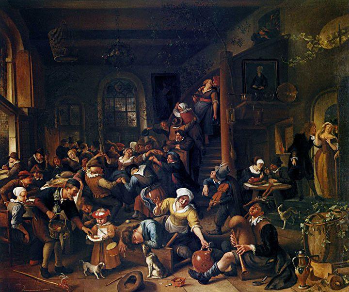 Wikioo.org - The Encyclopedia of Fine Arts - Painting, Artwork by Jan Steen - Egg Dance