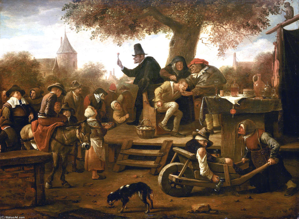 Wikioo.org - The Encyclopedia of Fine Arts - Painting, Artwork by Jan Steen - Quack