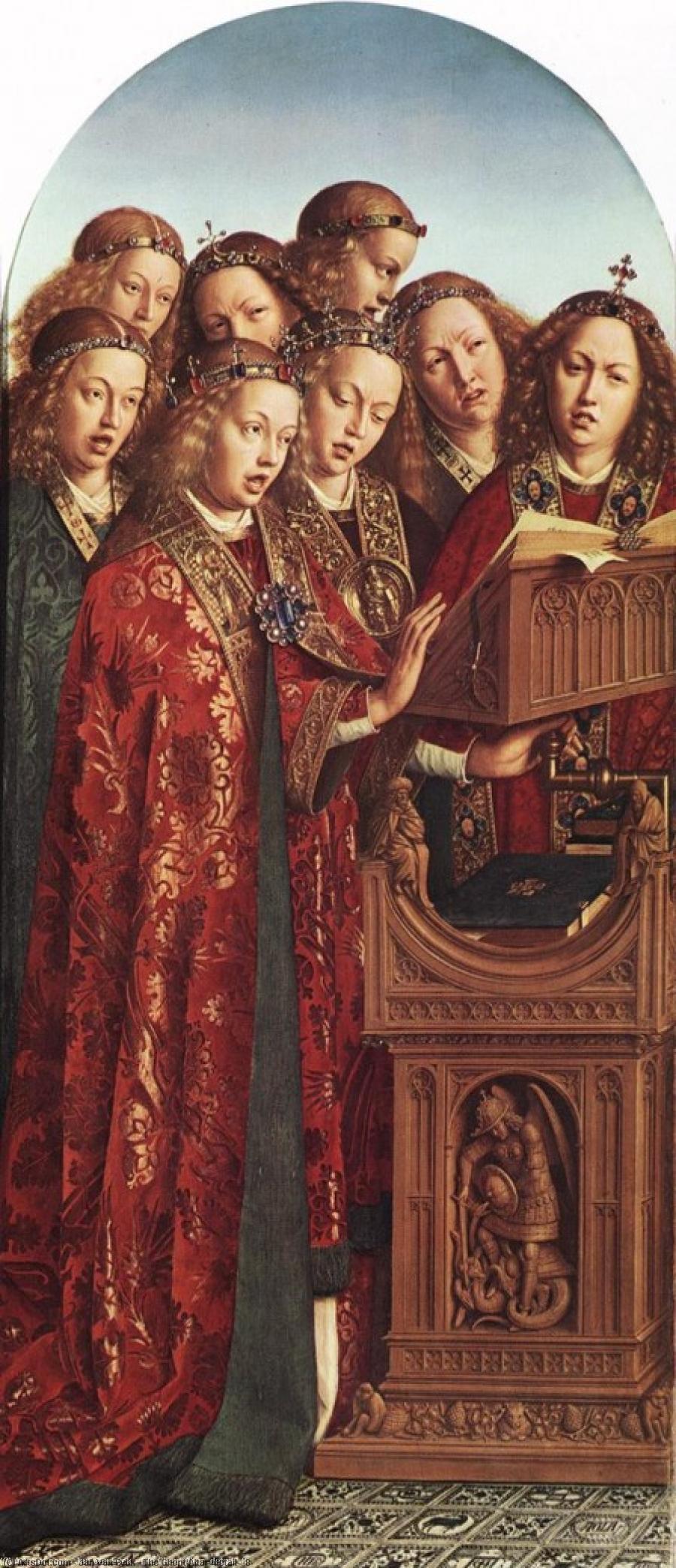WikiOO.org - Güzel Sanatlar Ansiklopedisi - Resim, Resimler Jan Van Eyck - The Ghent Altar (detail) (8)