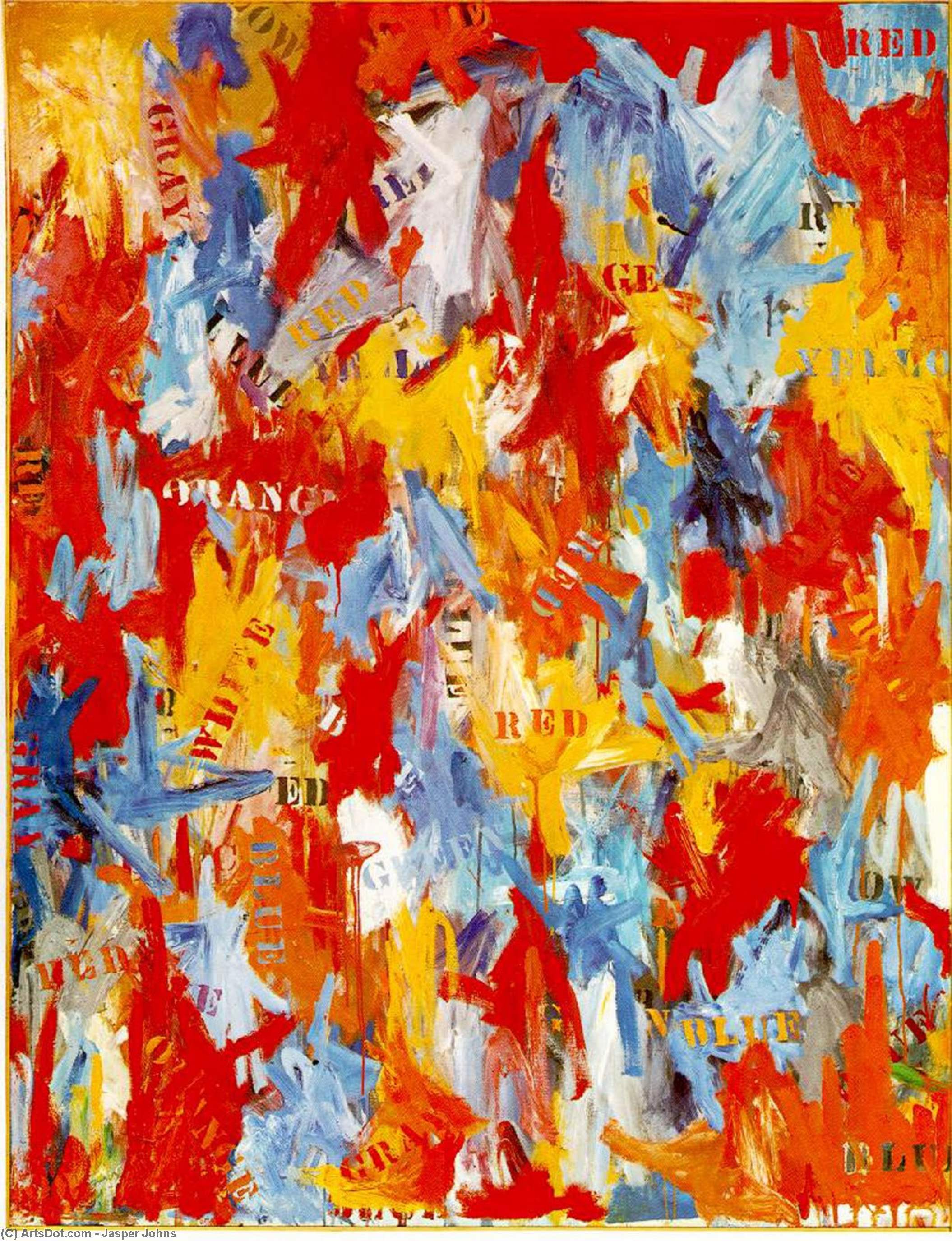 Wikioo.org - Bách khoa toàn thư về mỹ thuật - Vẽ tranh, Tác phẩm nghệ thuật Jasper Johns - False Start