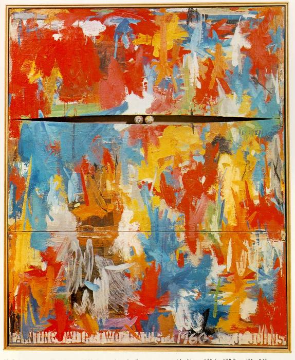 Wikioo.org - The Encyclopedia of Fine Arts - Painting, Artwork by Jasper Johns - Painting with Two Balls