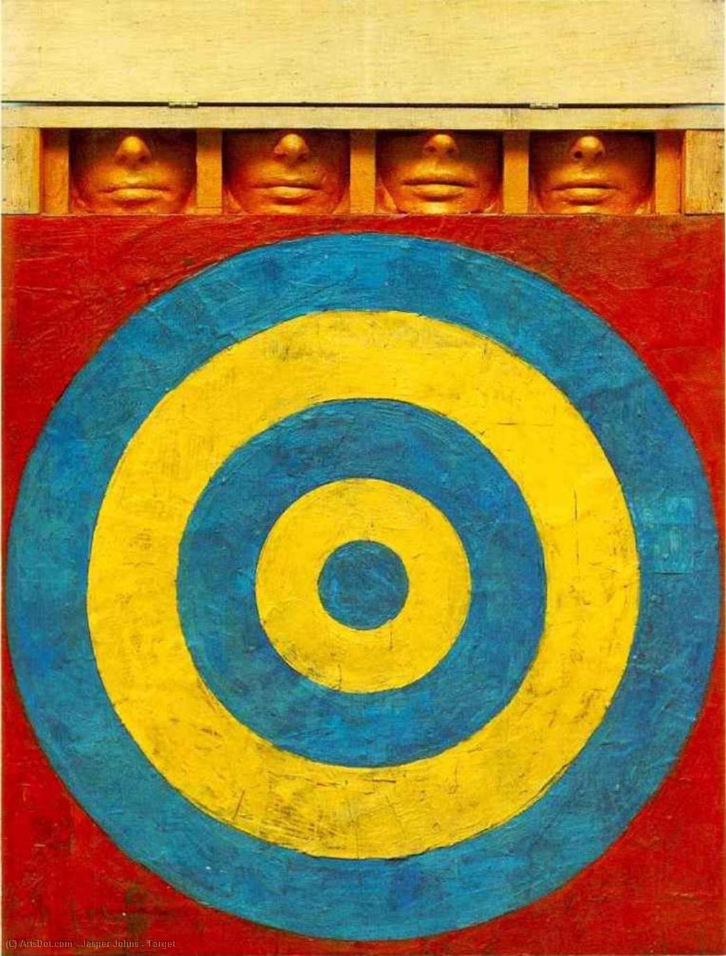Wikoo.org - موسوعة الفنون الجميلة - اللوحة، العمل الفني Jasper Johns - Target