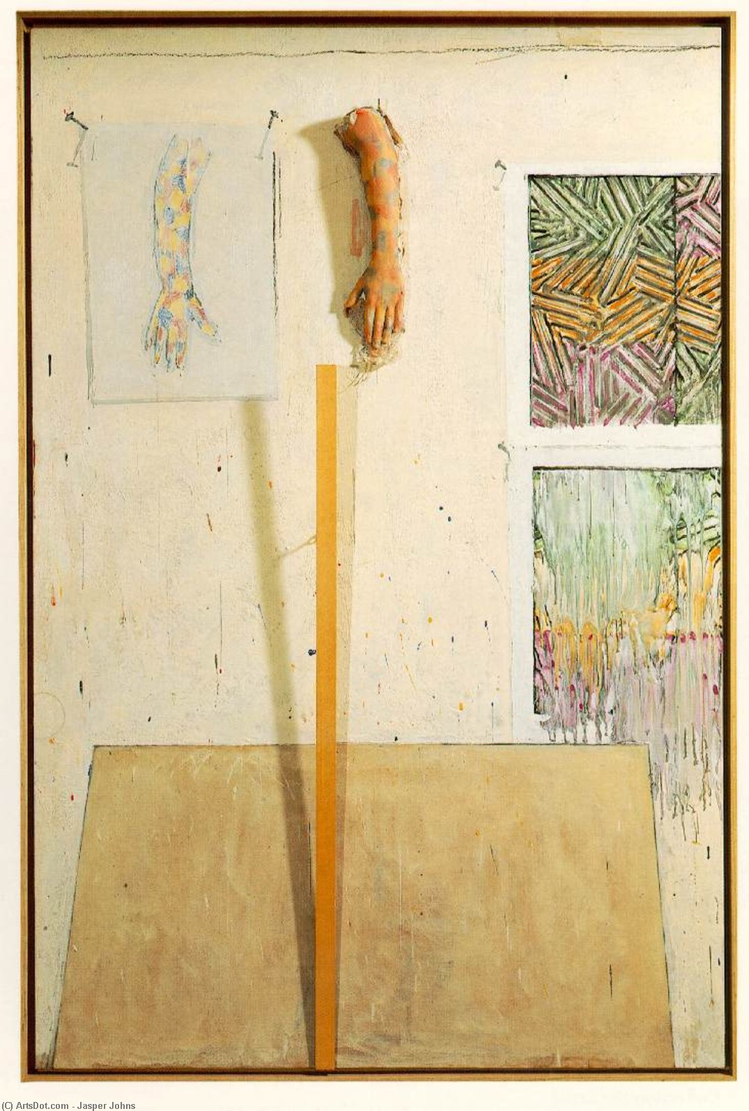 WikiOO.org - Encyclopedia of Fine Arts - Maleri, Artwork Jasper Johns - In the Studio