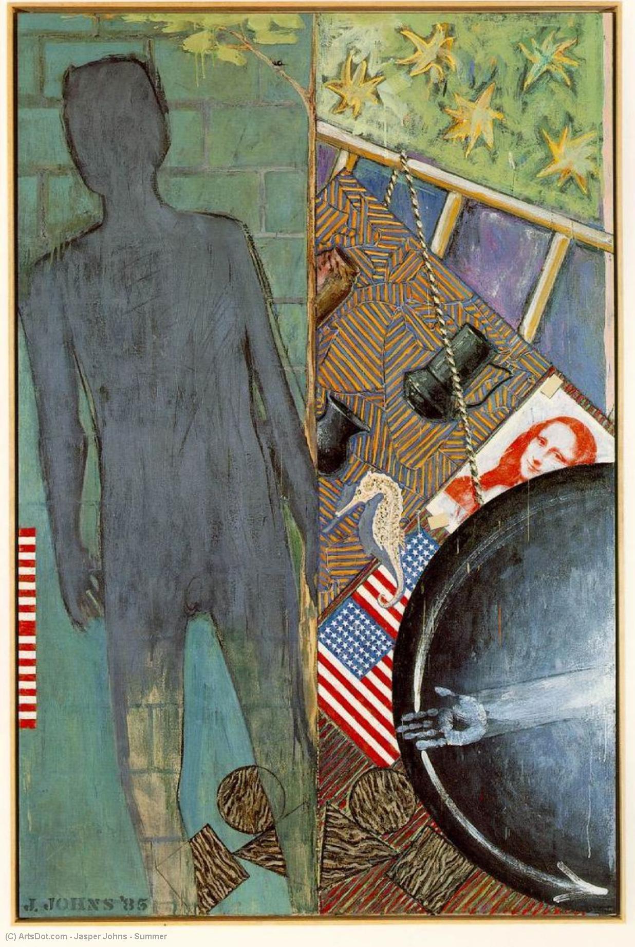 Wikioo.org - The Encyclopedia of Fine Arts - Painting, Artwork by Jasper Johns - Summer