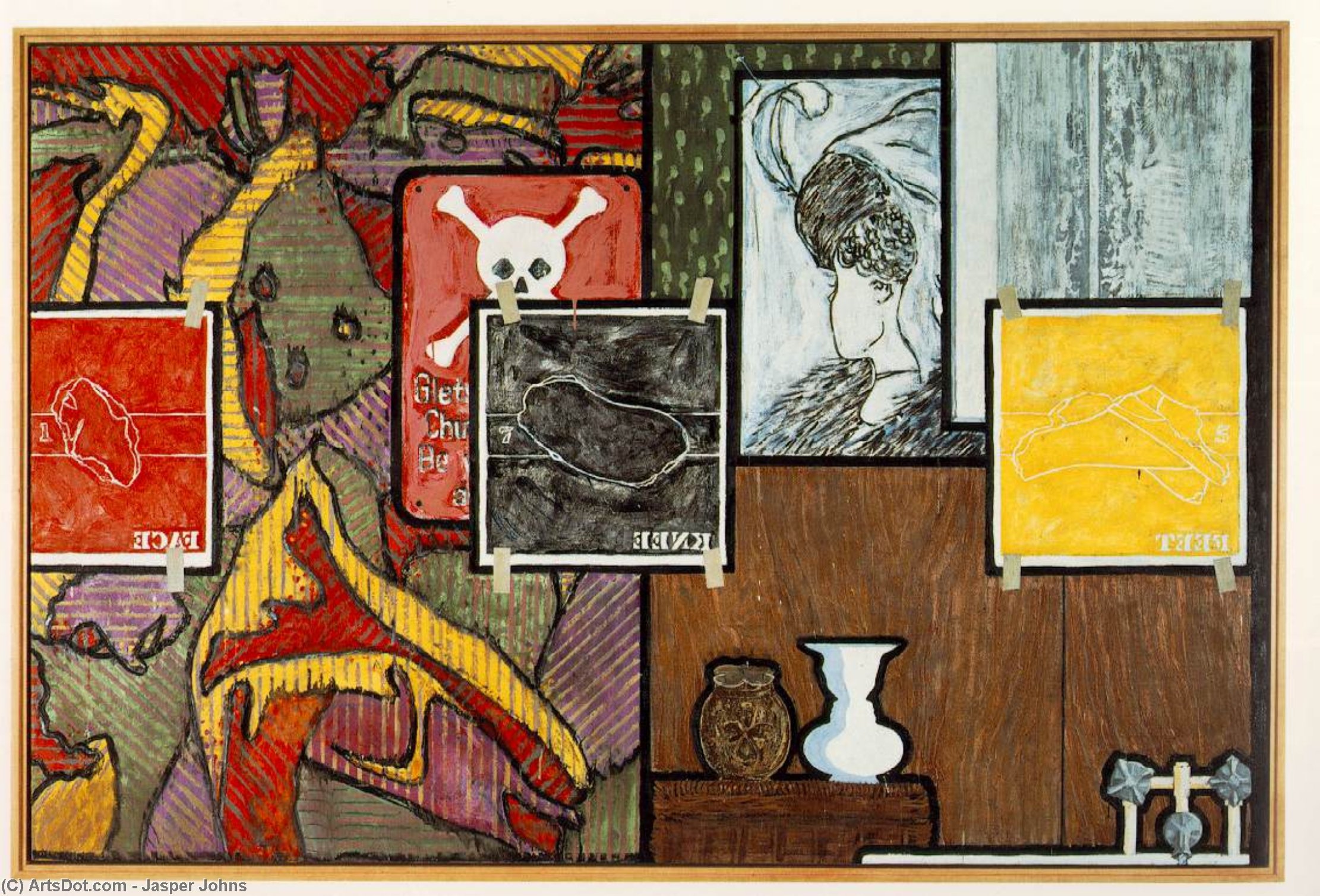 WikiOO.org – 美術百科全書 - 繪畫，作品 Jasper Johns - 年命名