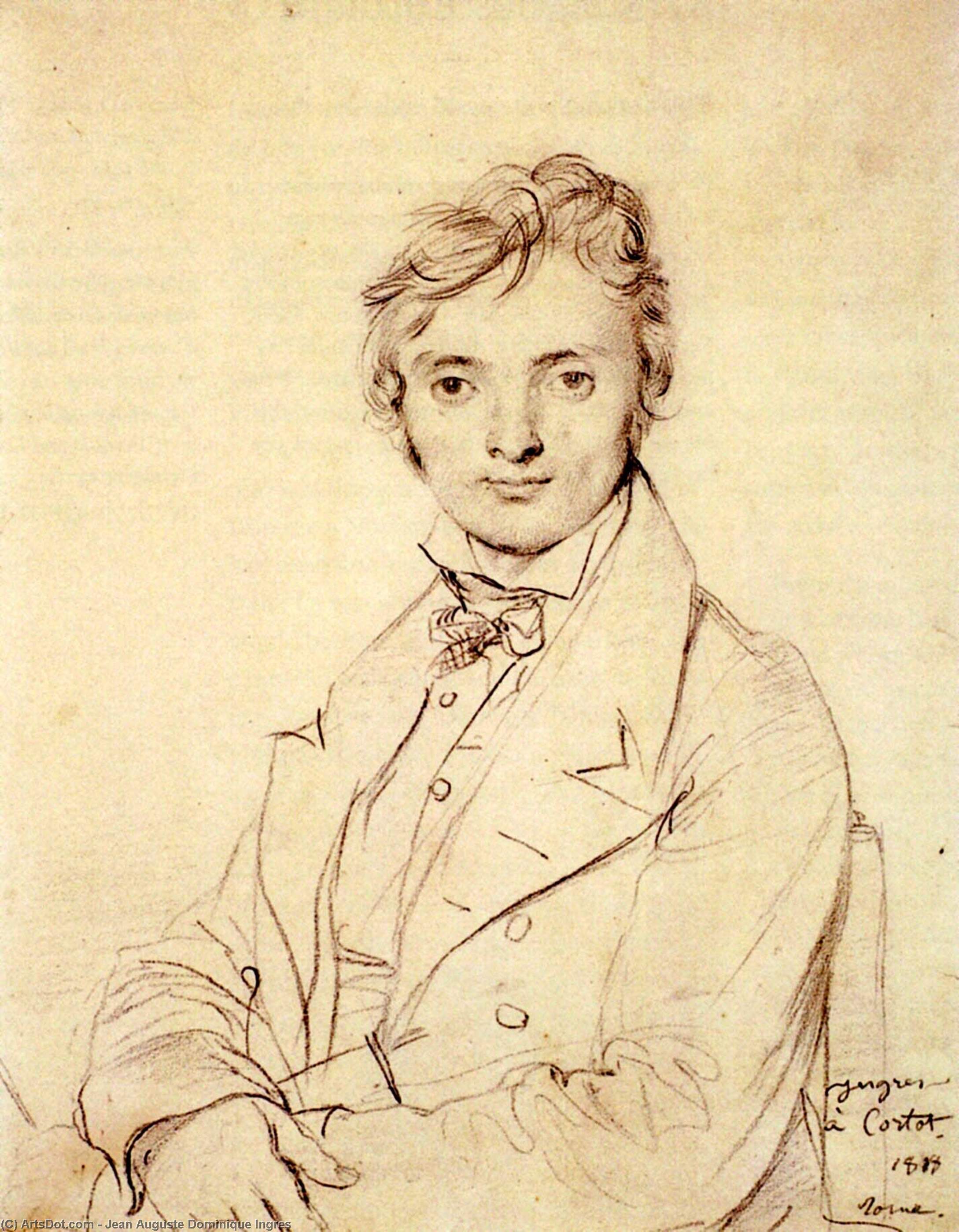 Wikioo.org - สารานุกรมวิจิตรศิลป์ - จิตรกรรม Jean Auguste Dominique Ingres - Jean Pierre Cortot