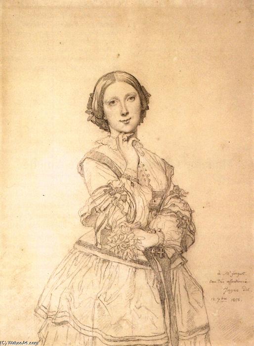WikiOO.org - Encyclopedia of Fine Arts - Maľba, Artwork Jean Auguste Dominique Ingres - Mademoiselle Cecile Panckoucke