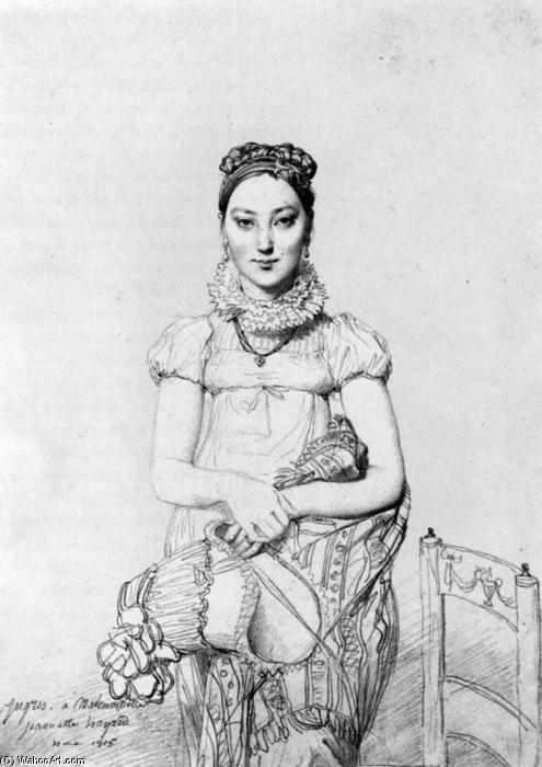 WikiOO.org - Encyclopedia of Fine Arts - Schilderen, Artwork Jean Auguste Dominique Ingres - Mademoiselle Jeanne Hayard
