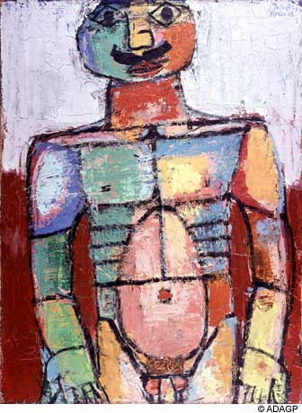 Wikioo.org - The Encyclopedia of Fine Arts - Painting, Artwork by Jean Philippe Arthur Dubuffet - Nu bedecked