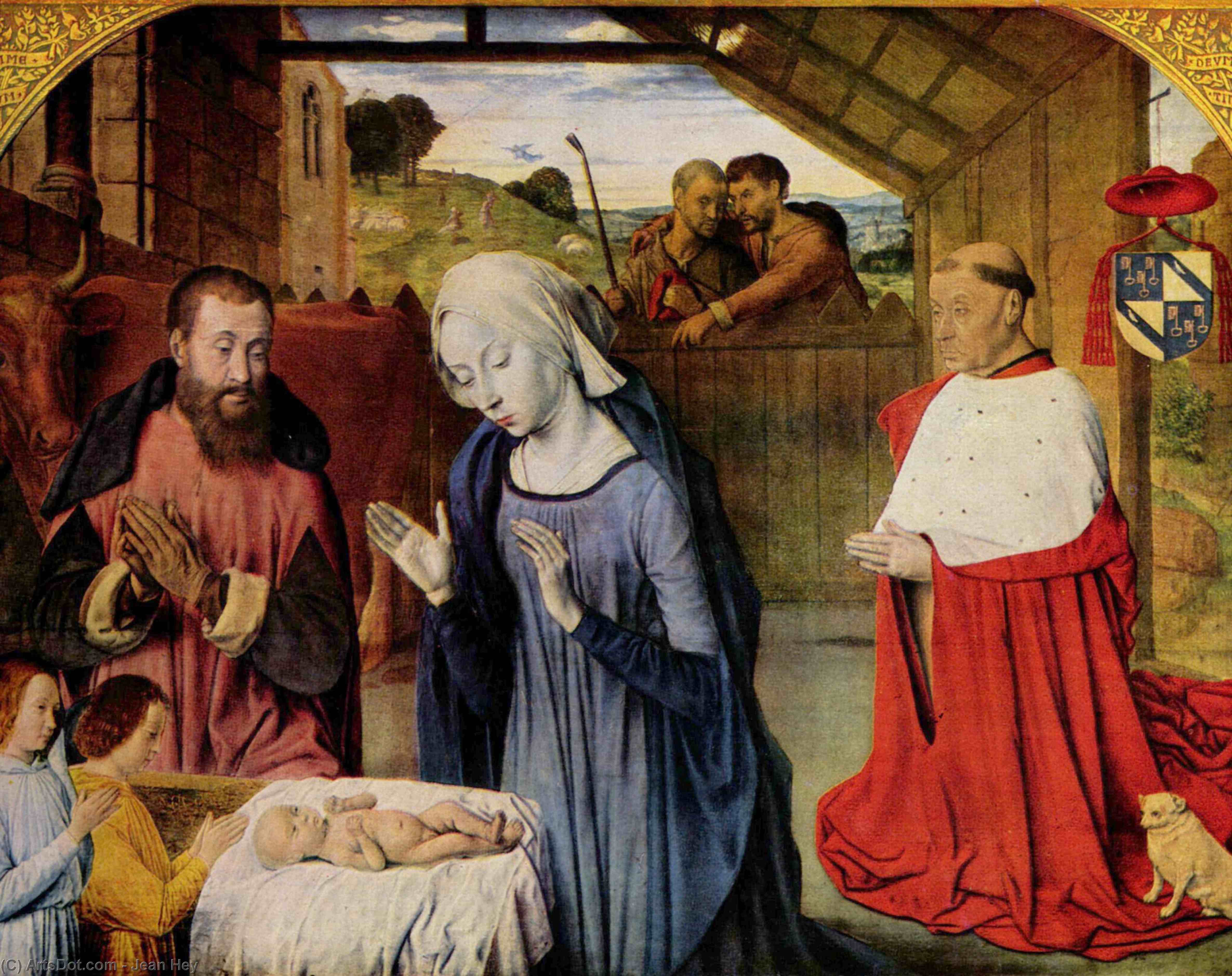 WikiOO.org - אנציקלופדיה לאמנויות יפות - ציור, יצירות אמנות Jean Hey - The Nativity