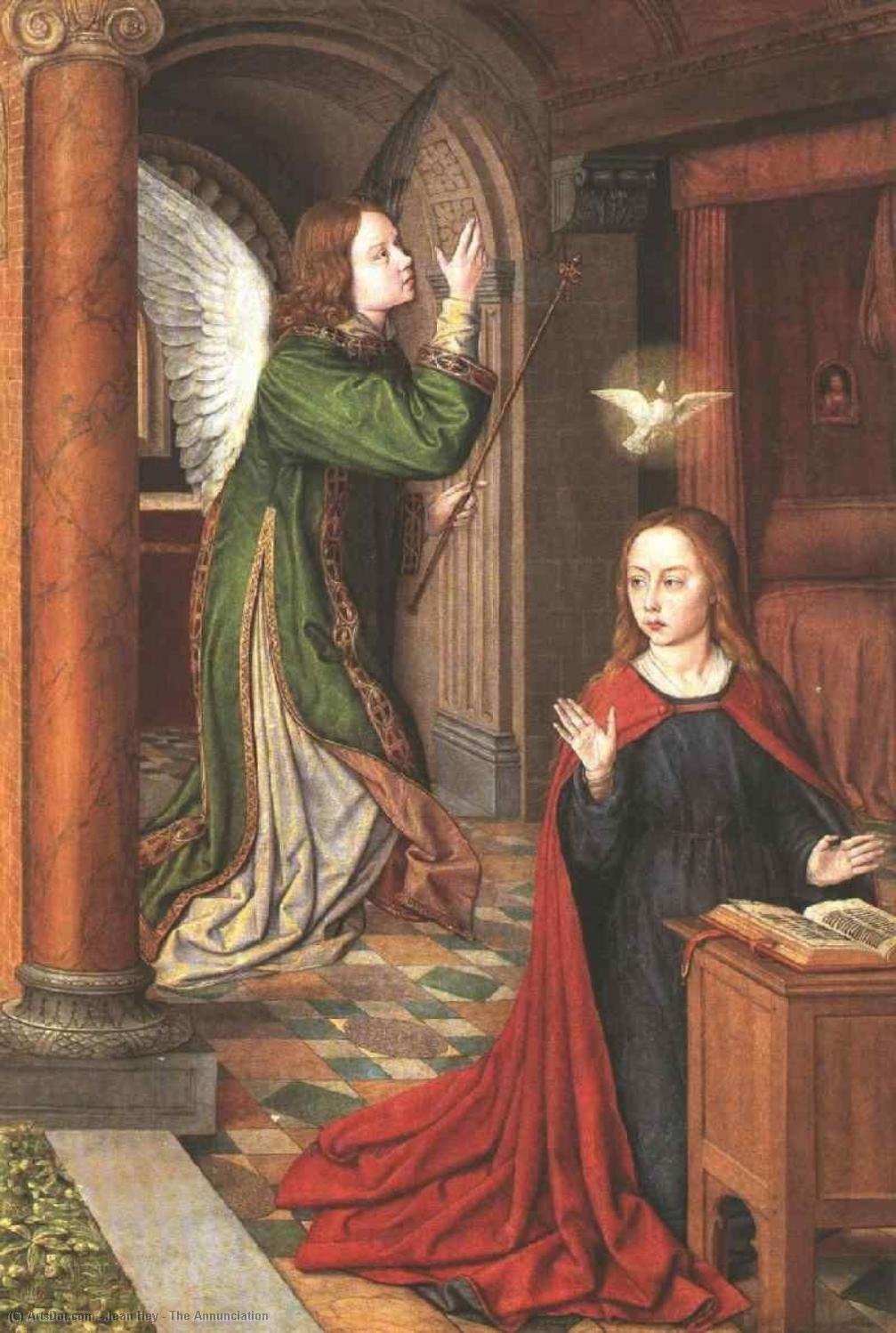 Wikioo.org - The Encyclopedia of Fine Arts - Painting, Artwork by Jean Hey - The Annunciation