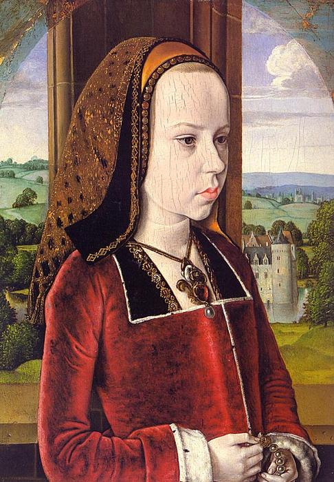 Wikioo.org – L'Encyclopédie des Beaux Arts - Peinture, Oeuvre de Jean Hey - portrait de marguerite d autriche ( portrait d une jeune princesse )