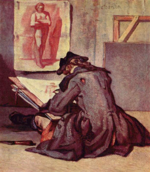WikiOO.org - Encyclopedia of Fine Arts - Maľba, Artwork Jean-Baptiste Simeon Chardin - The signatories